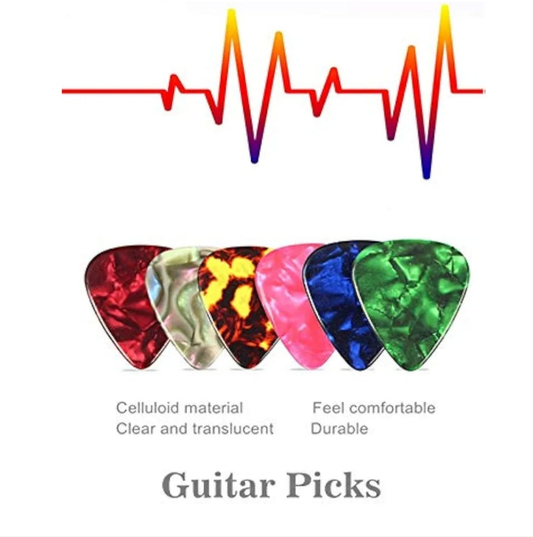 Guitar picks 3 pack random colors