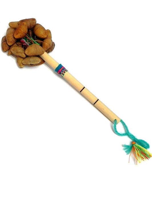 Maracas for Adults/ASMR Tool: Seed Shaker instrument | Bamboo Instrument, Musical Instruments - Natural Cacho Seed Pods Shaker – Handmade Nut Shell Percussion Instrument