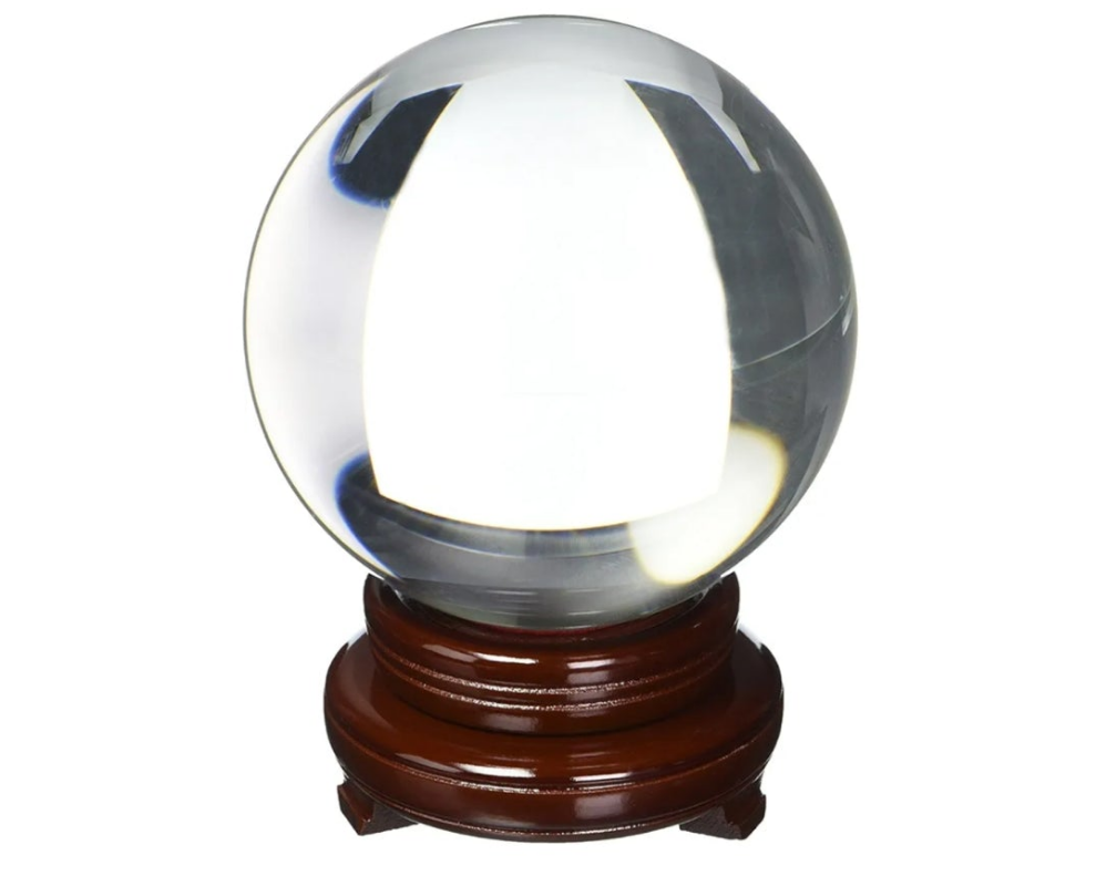 Crystal Ball 150mm (6 in.) Including Wooden Stand and Gift Package Glossy
Material Stone
Art Deco All occasions
This crystal ball will inspire feelings 
Made of Re-constituted crystal 100% Lead free