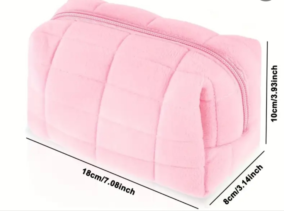 COCOMONEY COSMETIC BAG canvas blue and pink