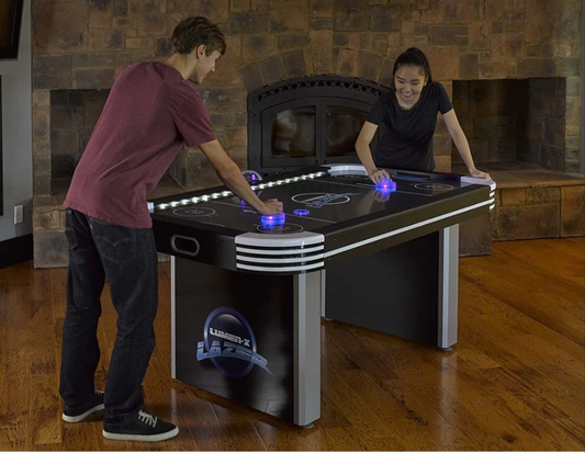 Air Hockey Table with Digital Scoreboard and Lights