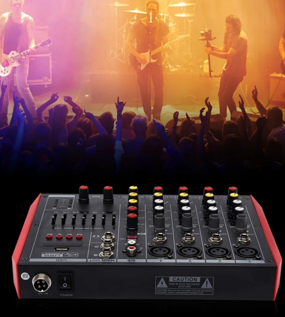 6 Channel Bluetooth Versatile Audio Mixer