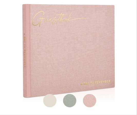 Beautiful Wedding Guest Book for Your Wedding Reception - Simply Elegant Guestbook to Sign in and Add Polaroid Photos - The Perfect Baby Shower Guest Book for The Special Day