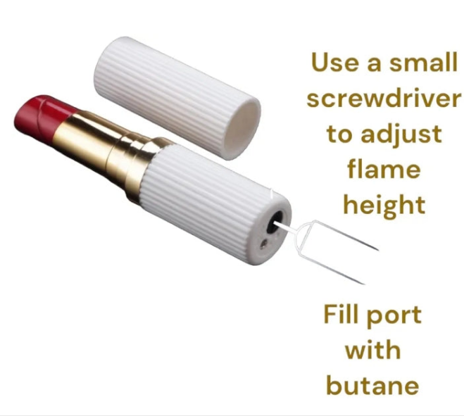 Lipstick Lighter and cute Lighters for Refillable Soft Flame