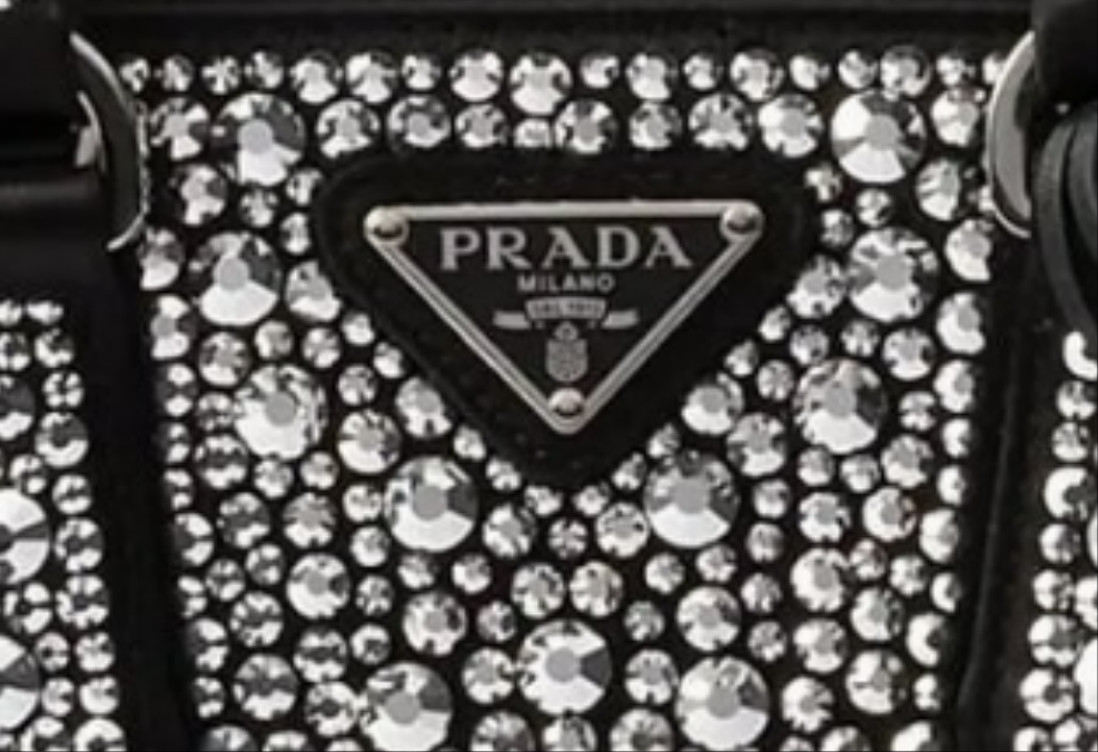 Prada Galleria Satin Micro-Bag with Decorations