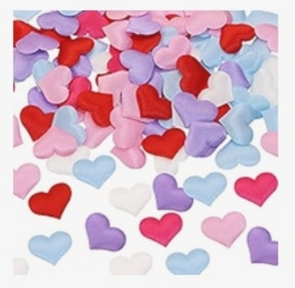 200Pcs Sponge Confetti Decor Flower Confetti Heart Shape Petals Confetti Table Wedding Decoration Glitter Confetti for Wedding Party Valentine's Day Scatter Ponge Petal Confetti 1 pack 1 color