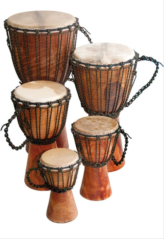 Djembe Beginner Plain,12" tall, 6.5-7" head