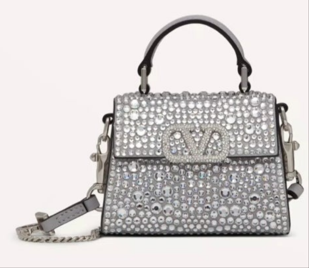 Devotion Metallic Leather Top Handle Bag