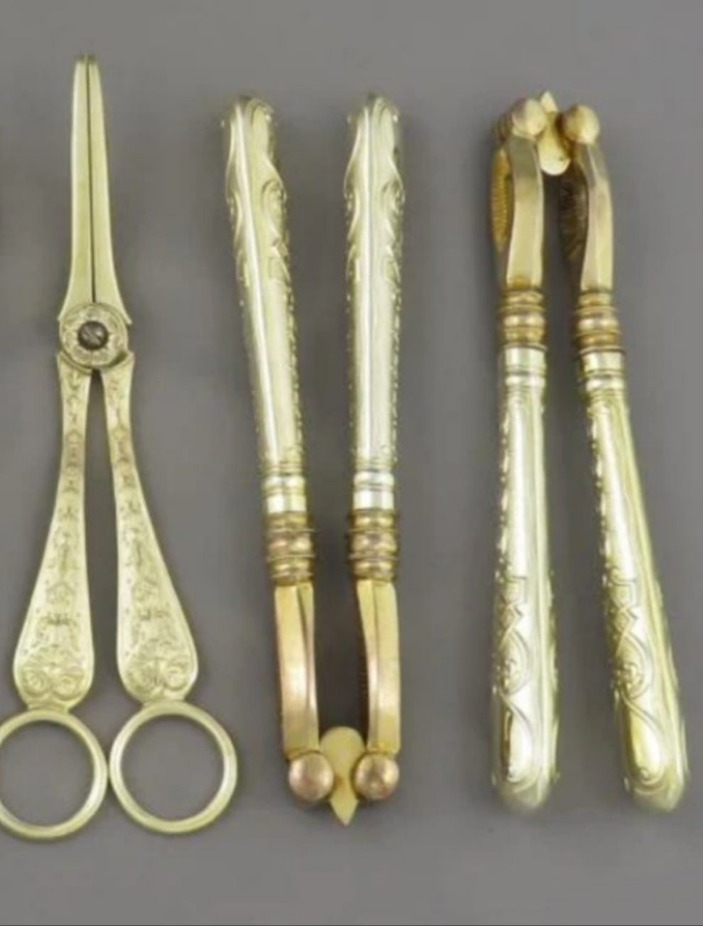 Elizabethan Pattern Silver Gilt Flatware Service for 18