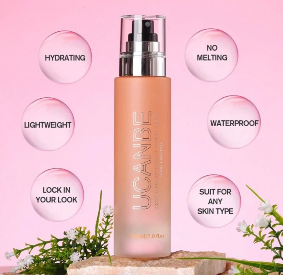 Makeup Setting Spray -Matte / Dewy Finishing Spray, Long Lasting Oil Control Make Up Spray, Lightweight Hydrate Face Mist For Face