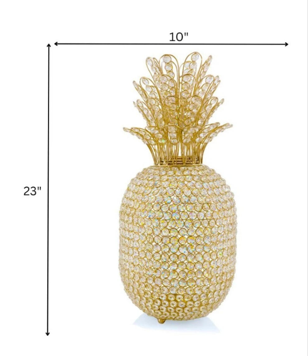 Crystal bling fruit in gold or silver tones pineapple apple or a juicy pear fun in different sizes too