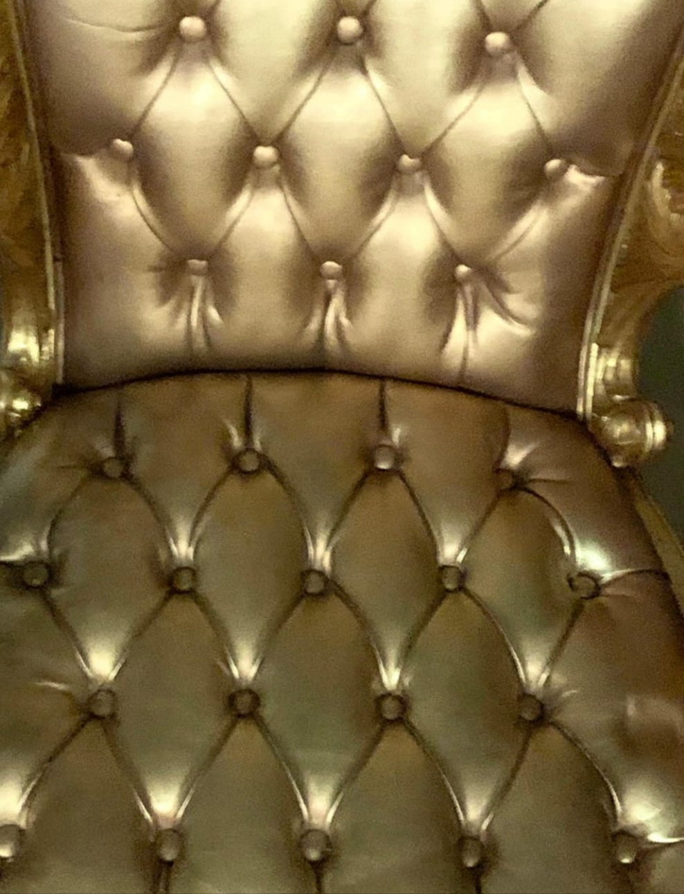 Versace Original Vanitas Gilt Dining Chair Set of 6, Gianni Versace, 1994