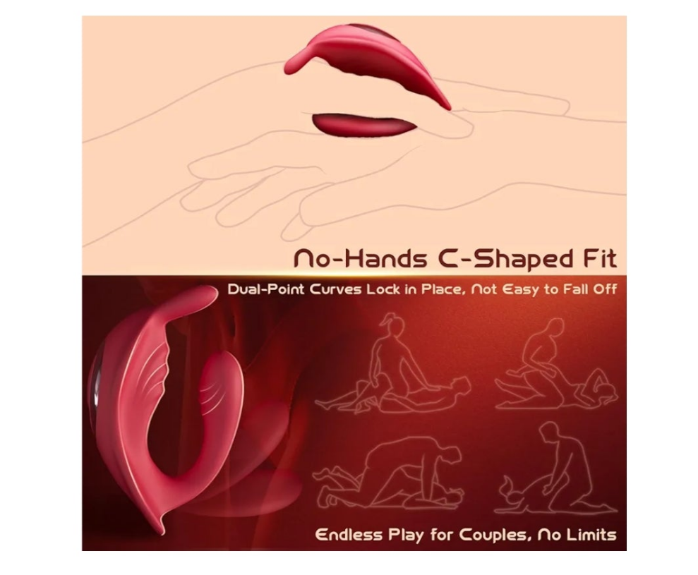 Couples App Remote Control Wearable Vibrator, Couple Women Adult Sex Toys, Long Distance Panty Vibrator with Rabbit Stimulator for G Spot Clitoral Penis Pleasure, Healexcer Female Kinky Sex Toy Game