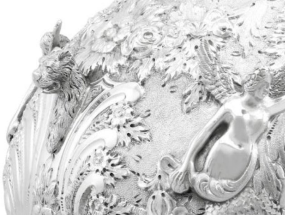 Stunning 925 Victorian Sterling Silver Jug in The Armada Style