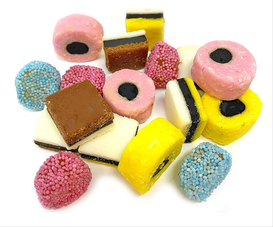 Gourmet Licorice Allsorts | Candy Mix From England | All-Natural Colors & Flavors | 1 Pound