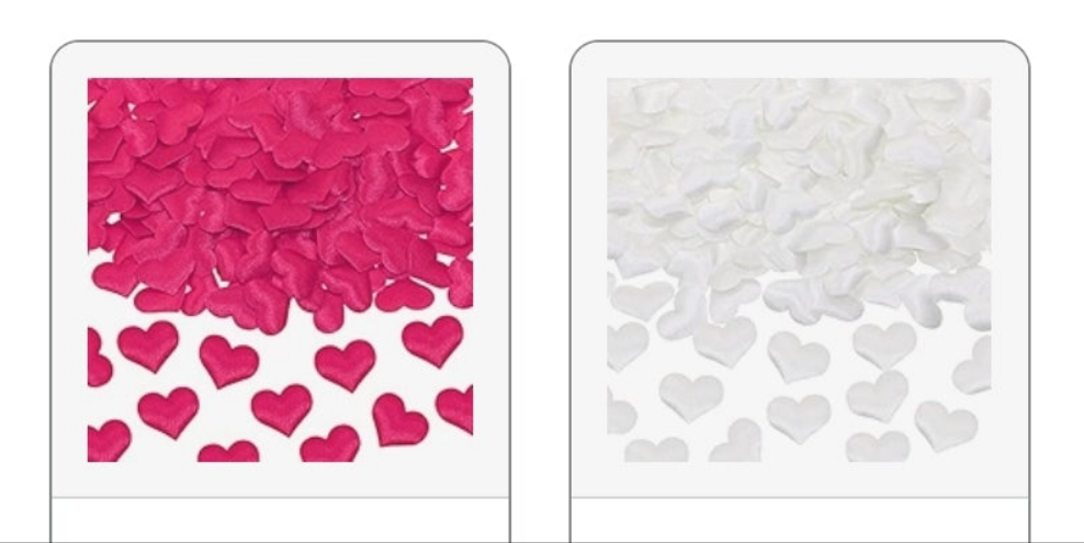 200Pcs Sponge Confetti Decor Flower Confetti Heart Shape Petals Confetti Table Wedding Decoration Glitter Confetti for Wedding Party Valentine's Day Scatter Ponge Petal Confetti 1 pack 1 color