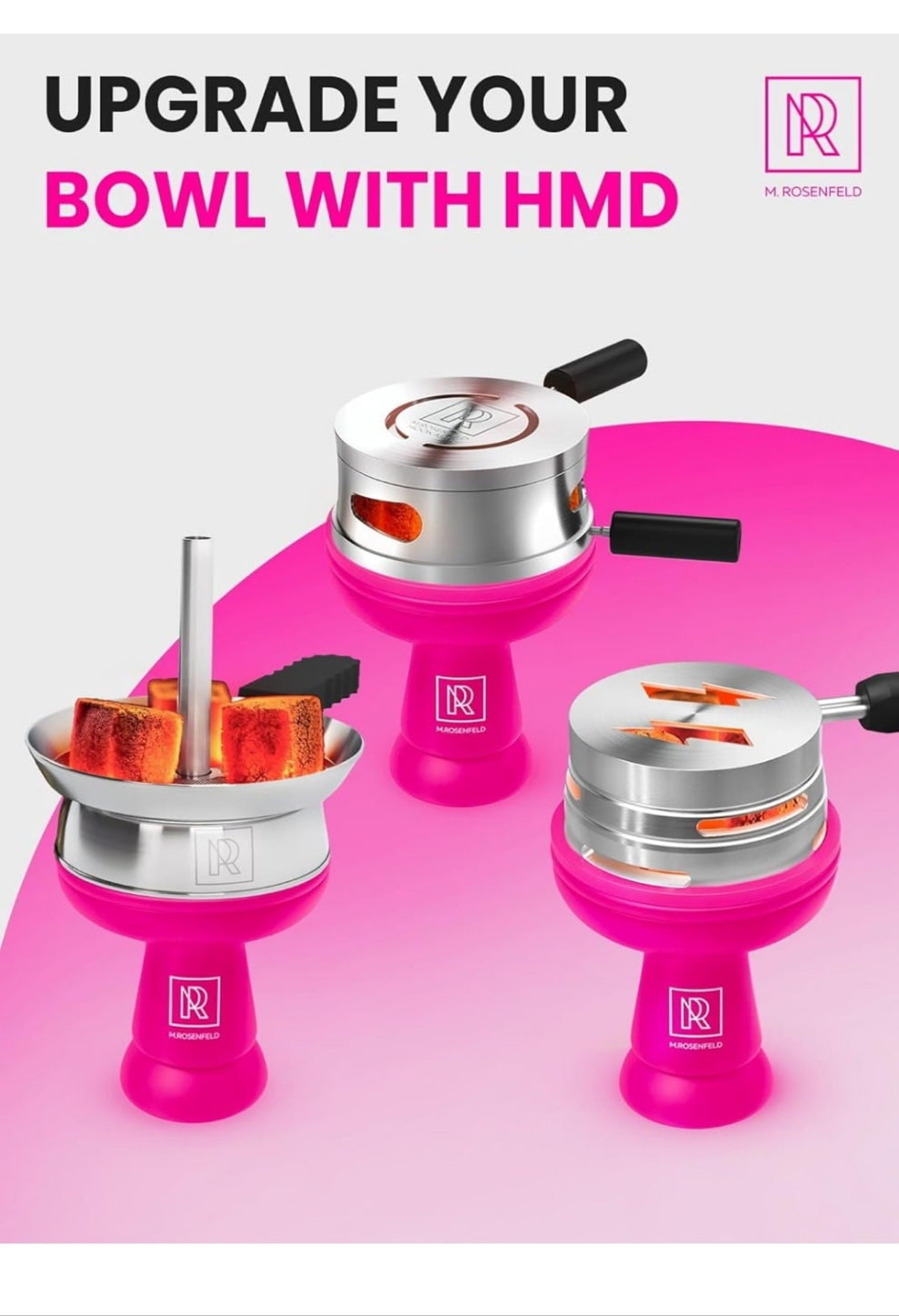 4 Hose Hookah set with everything - Pink Hookah 4 Hose Set – Pink Mini Hookah Party Set - Hookah Set 4 Hose with 50x Foil Big Silicone Bowl 10x Tips 4x Mouthpiece 4x Hookah Hose Tongs - Hookah Kit