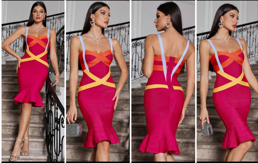 Sleeveless Backless Casual Knit Bodycon Mini Slip Dress COCOMONEY