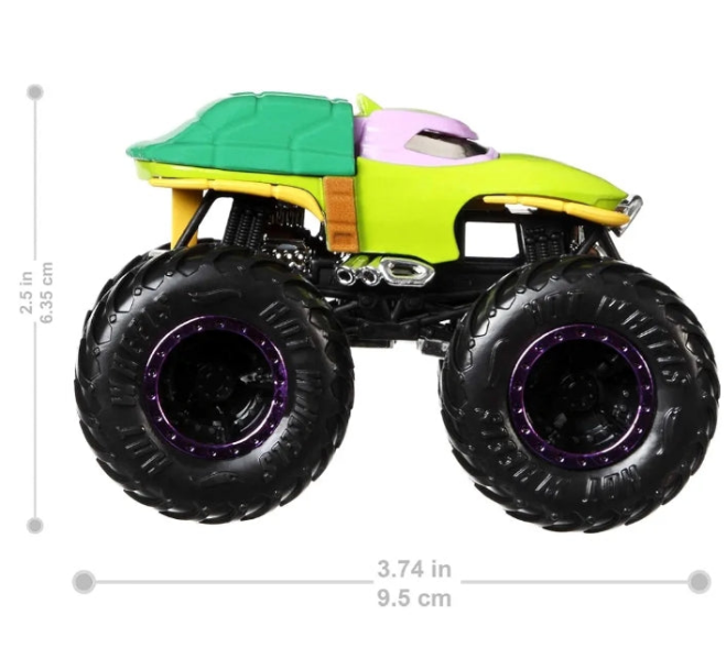 The Hot Wheels Monster Trucks Demolition Doubles pack doubles the action with two Monster Trucks ready to square off in head-to-head battles! Each of the two die-cast vehicles is 1:64 scale and features the giant wheels and big personalities kids 3 years