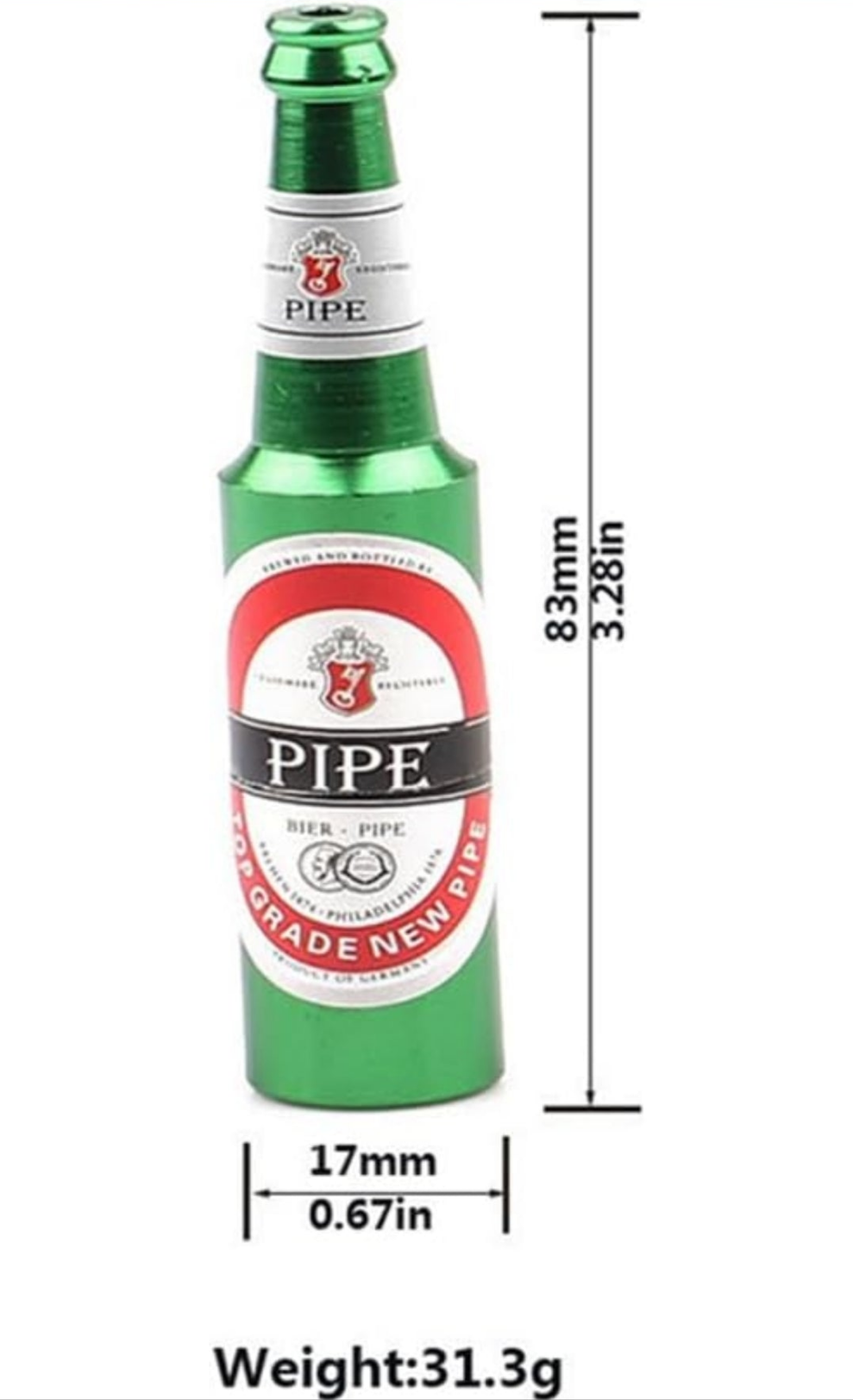 Beer Bottle Pipe Scraper Set for Tobacco Pipe Folding Cleaning Ashtray Accessories