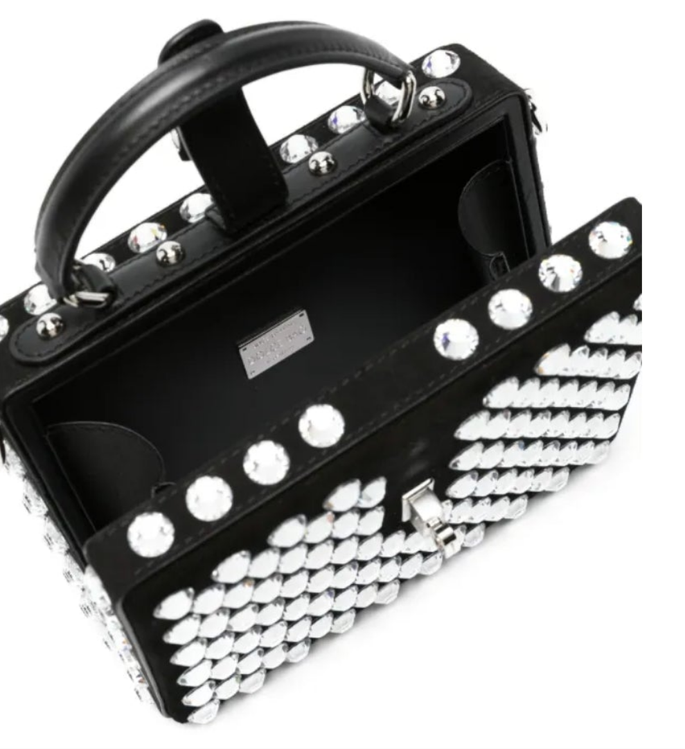 Dolce & Gabbana
Box crystal-embellished leather bag
