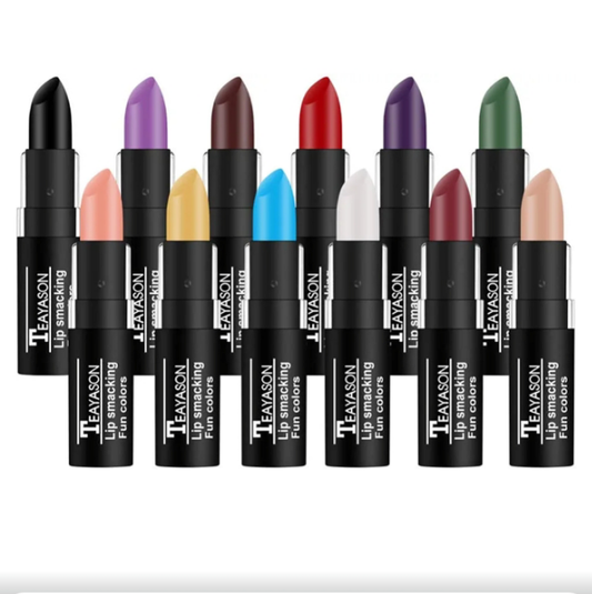 12 Colors Vivid Vampire Matte Lipstick Set Long Lasting Waterproof Velvet Lip Stick