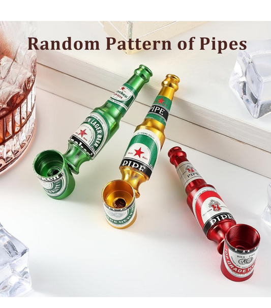 Beer Bottle Pipe Scraper Set for Tobacco Pipe Folding Cleaning Ashtray Accessories