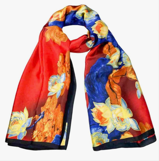 Scarfs for Women Lightweight Scarves Fashion Print Floral Pattern Scarf Shawls