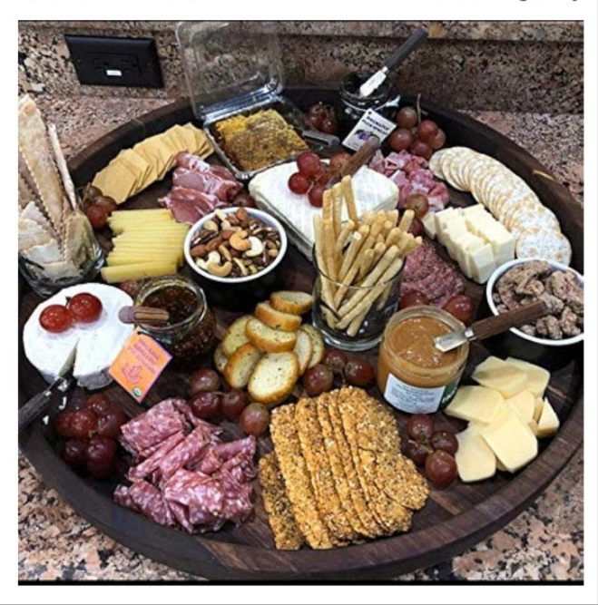 Charcuterie Board, Wood Cheese Board, Walnut Cheese Board, Cheese Board, Charcuterie Platter & Serving Tray
