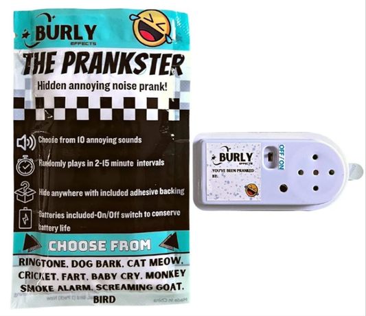 Hidden Noise Maker Gag Prank - 10 Different Sounds - Ringtone, Dog, Cat, Cricket, Fart, Baby Cry, Smoke Alarm, Monkey, Screaming Goat, Bird (1 Pack)