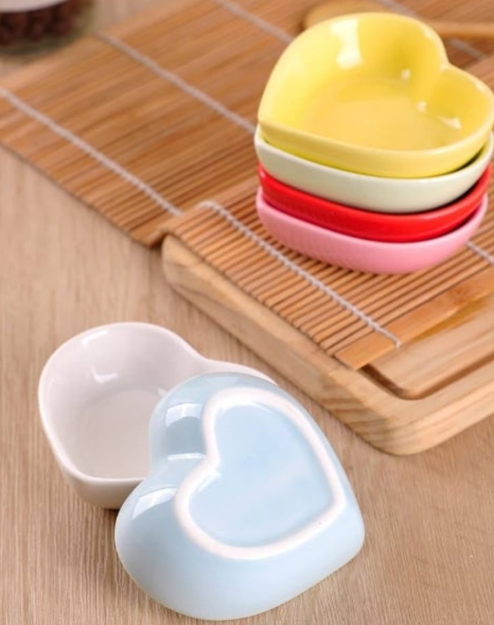 Cherry Blossom Dish Set, Cute Ceramic Plates, Sauce/Seasoning Dish, Sushi Dishes, Soy Dipping Bowl, Dessert, Appetizer Plates, Serving Dish for Kitchen Home