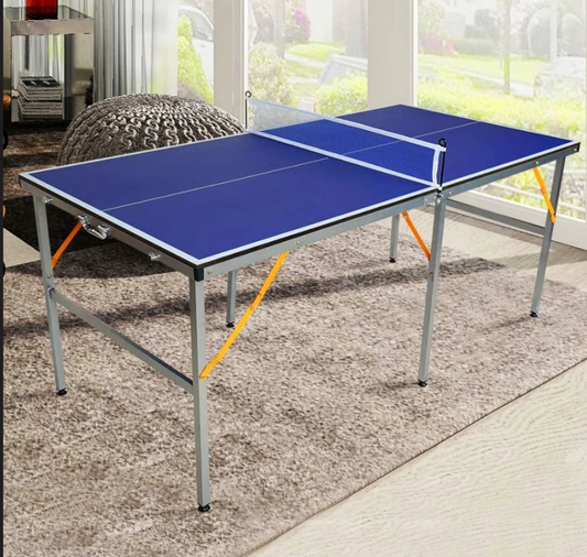 Tennis Table Foldable & Portable Ping Pong Table Set, 2 Table Tennis Paddles & 3 Balls