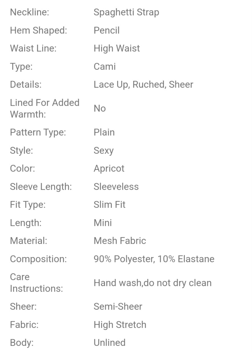 Cocomoney Cross Tied Hollow Out Mesh Splicing Cami Dress