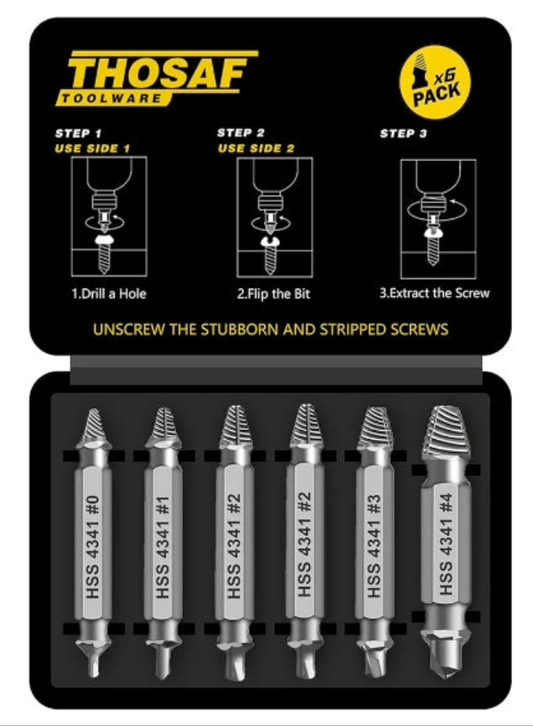 Gifts for Men,Damaged Screw Extractor Set-Christmas Stocking Stuffers for Adults Men Him,Mens Gifts,Husband,Stripped Screws Nuts & Bolts Drill Bit Tools for Easy Removal of Rusty Broken Hardware Gifts