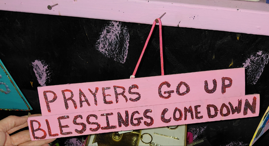 COCOMONEY ART Prayers 1 OF 1 CUSTOM PIECE BY COCOMONEY painting on wood