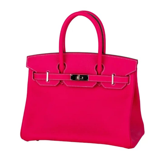 Auth. Hermès Bag - Birkin 30cm Box Calf Pink New