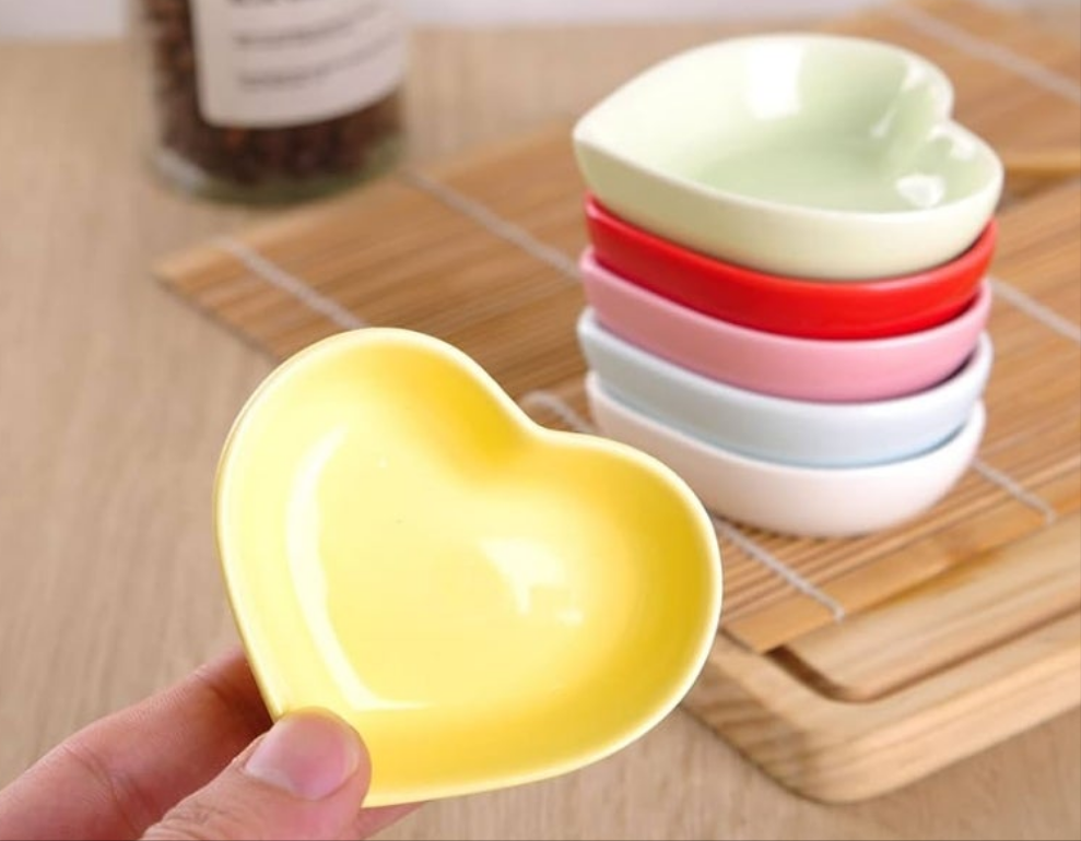 Cherry Blossom Dish Set, Cute Ceramic Plates, Sauce/Seasoning Dish, Sushi Dishes, Soy Dipping Bowl, Dessert, Appetizer Plates, Serving Dish for Kitchen Home