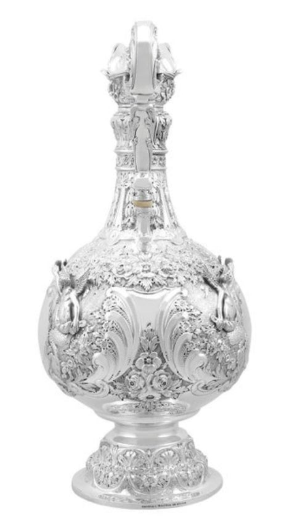 Stunning 925 Victorian Sterling Silver Jug in The Armada Style