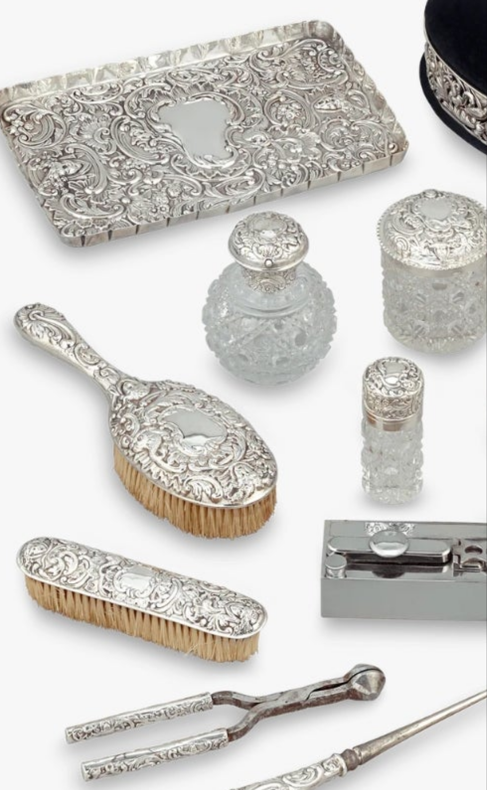 Antique Victorian Dressing Table Set by
