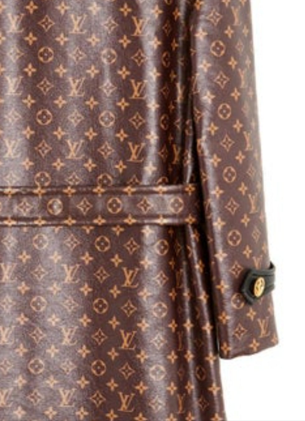Hot Louis Vuitton 2020 Manteau FR38 LV Silk Monogram Trench Coat UK10 US8 NWT