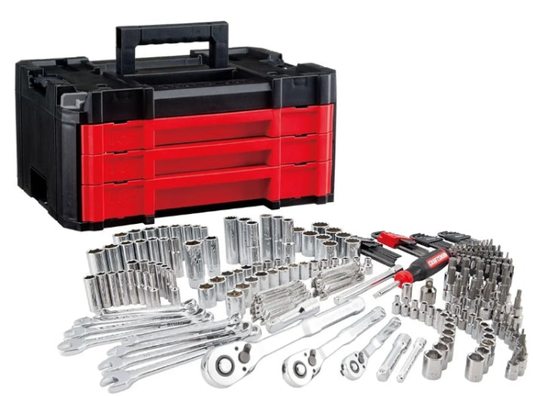 CRAFTSMAN 262-Piece Mechanic Tool Set, Master Socket Set with 3-Drawer VERSASTACK Tool Box, SAE/Metric Set