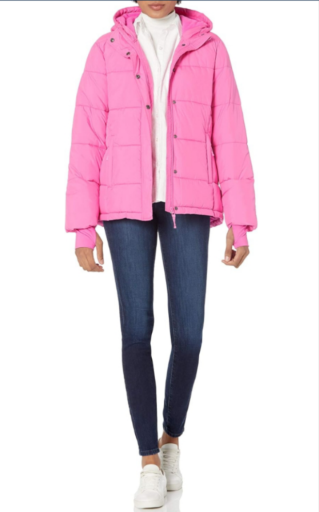 Women's Heavyweight Long-Sleeve Hooded Puffer Coat