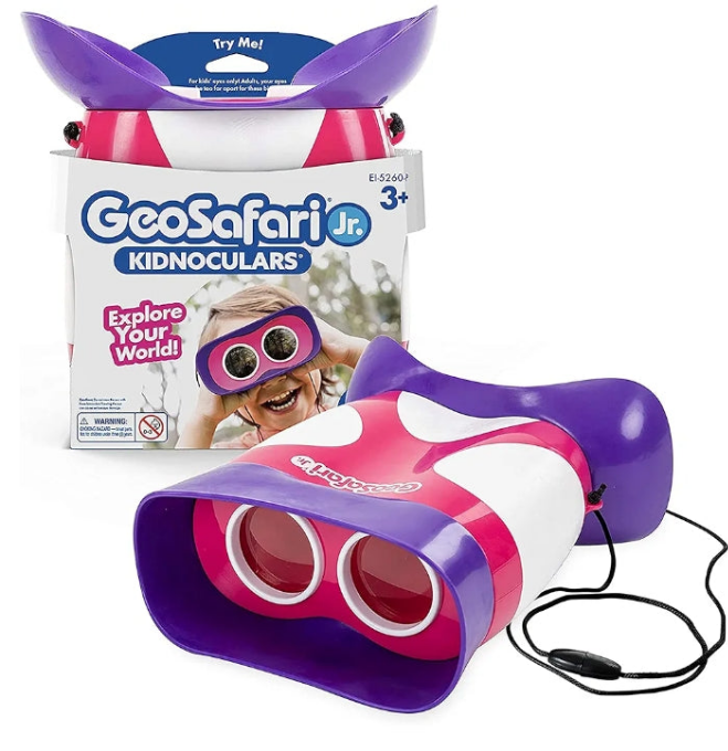 Educational Insights GeoSafari Jr. Kidnoculars - Binoculars for Kids Ages 3+, STEM and Outdoor Toys for Toddlers, Gifts for Toddlers, Stocking Stuffers for Kids