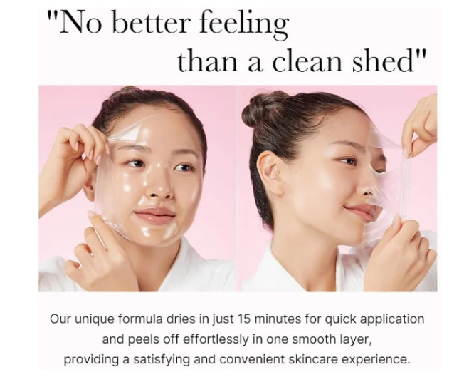 Collagen Overnight Wrapping Peel Off Facial Mask Pack - Elasticity & Hydration Care, Reduces Sagging & Dullness - Hydrolyzed Collagen For Glowing Skin - Korean Skin Care, 2.53 fl.oz