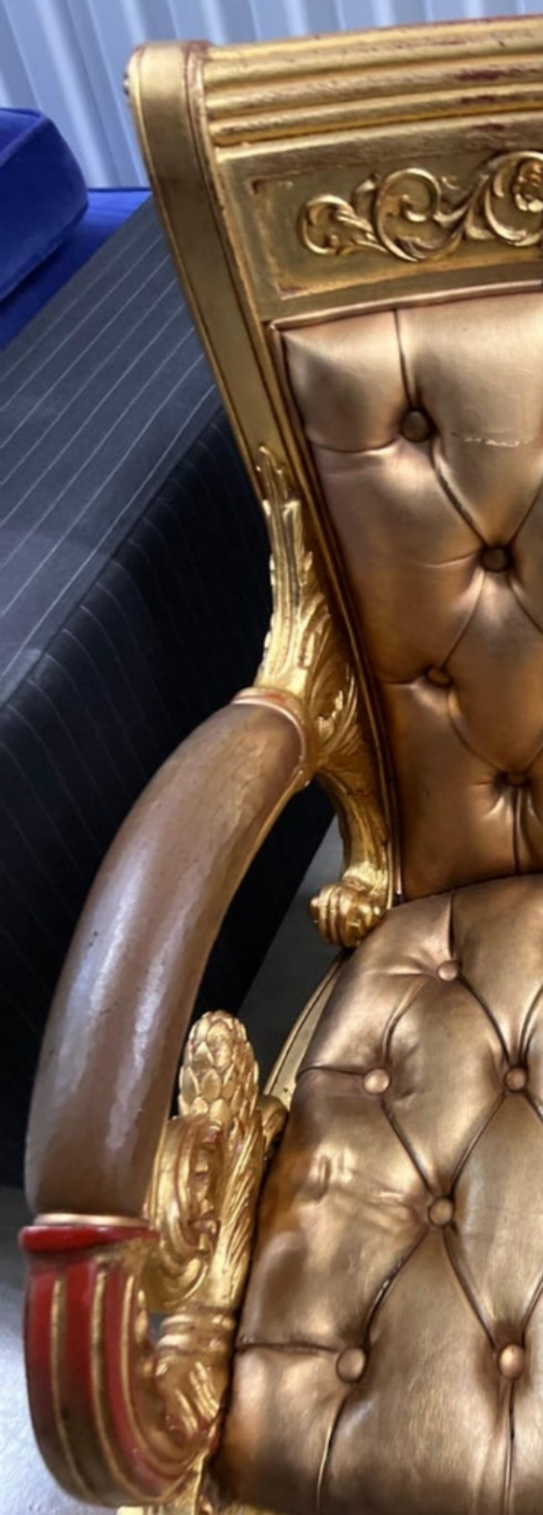 Versace Original Vanitas Gilt Dining Chair Set of 6, Gianni Versace, 1994