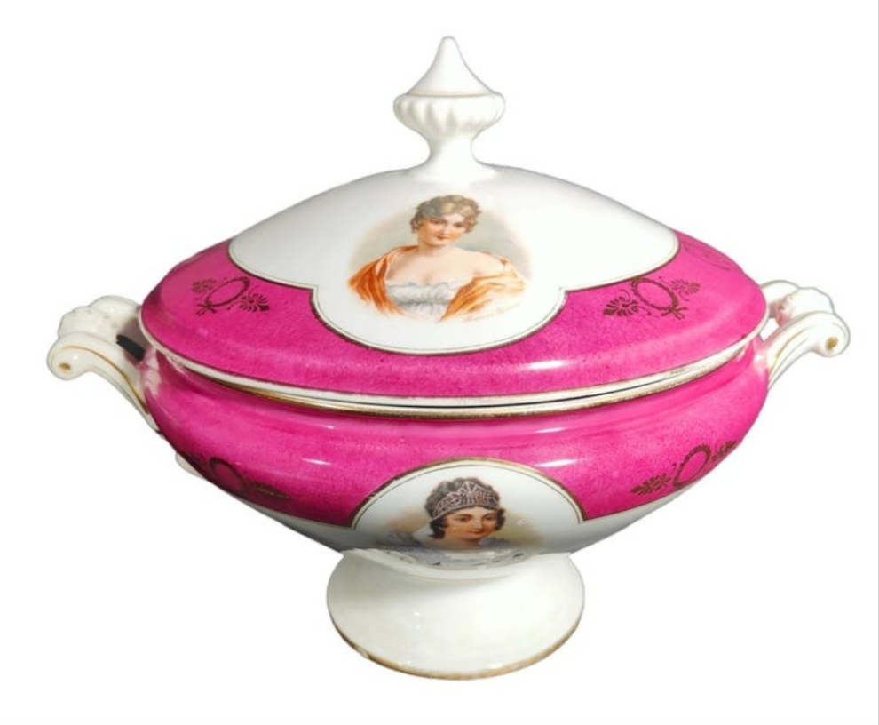 Service, Porcelain Tableware with Napoleon Pirkenhammer, 1880