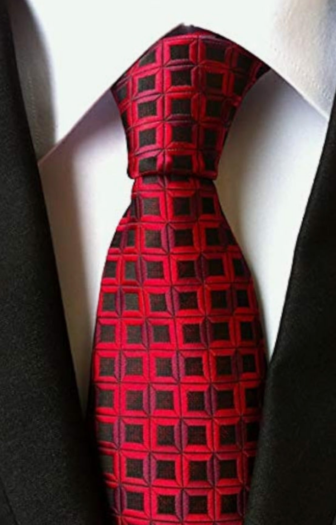 Lot 6 PCS Classic Men's Silk Tie Necktie Woven JACQUARD Neck Ties