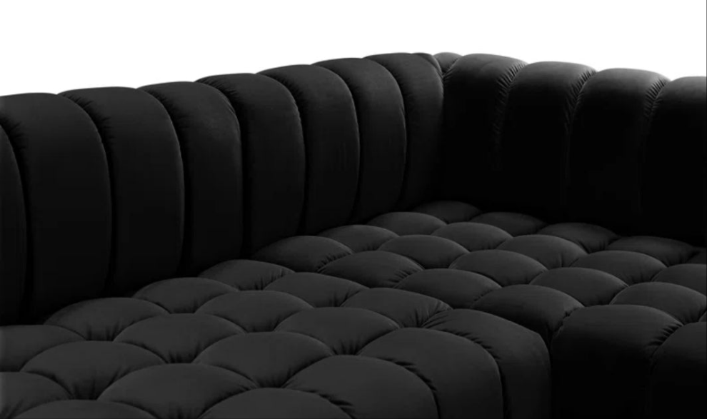 3 - Piece Velvet Sectional 2 colors to choose from