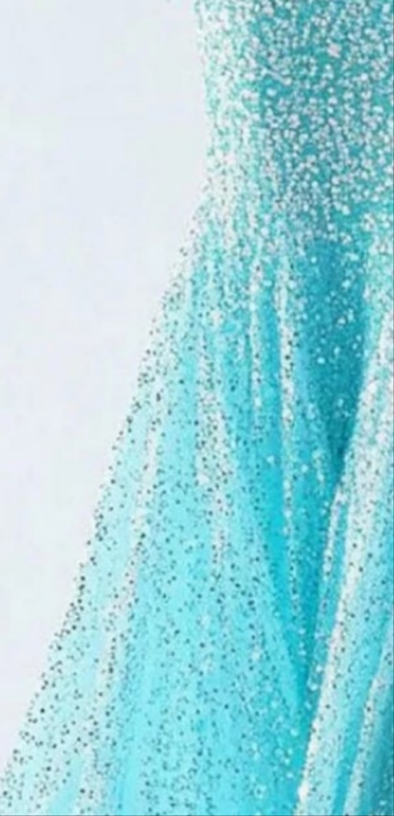 Rhinestone Feather Long Sleeve Fishtail Maxi Dress-Blue [Custom-Made] COCOMONEY