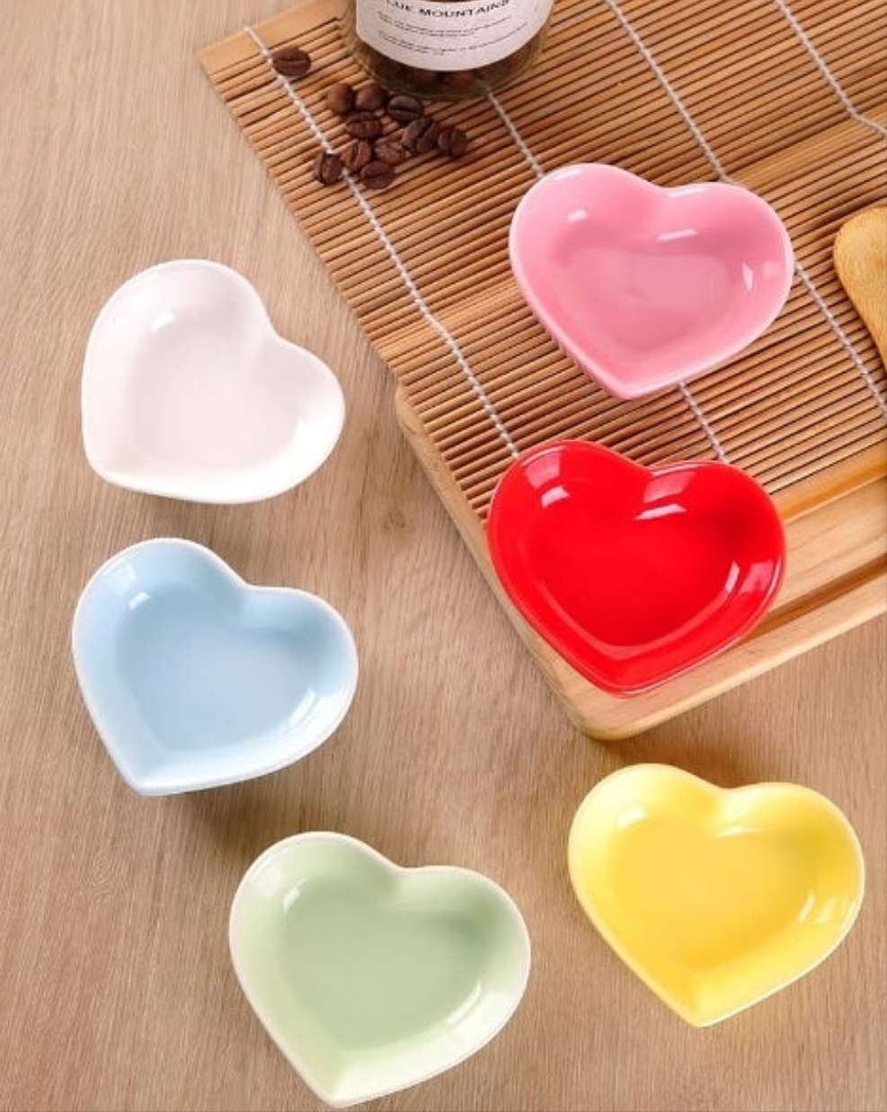 Cherry Blossom Dish Set, Cute Ceramic Plates, Sauce/Seasoning Dish, Sushi Dishes, Soy Dipping Bowl, Dessert, Appetizer Plates, Serving Dish for Kitchen Home